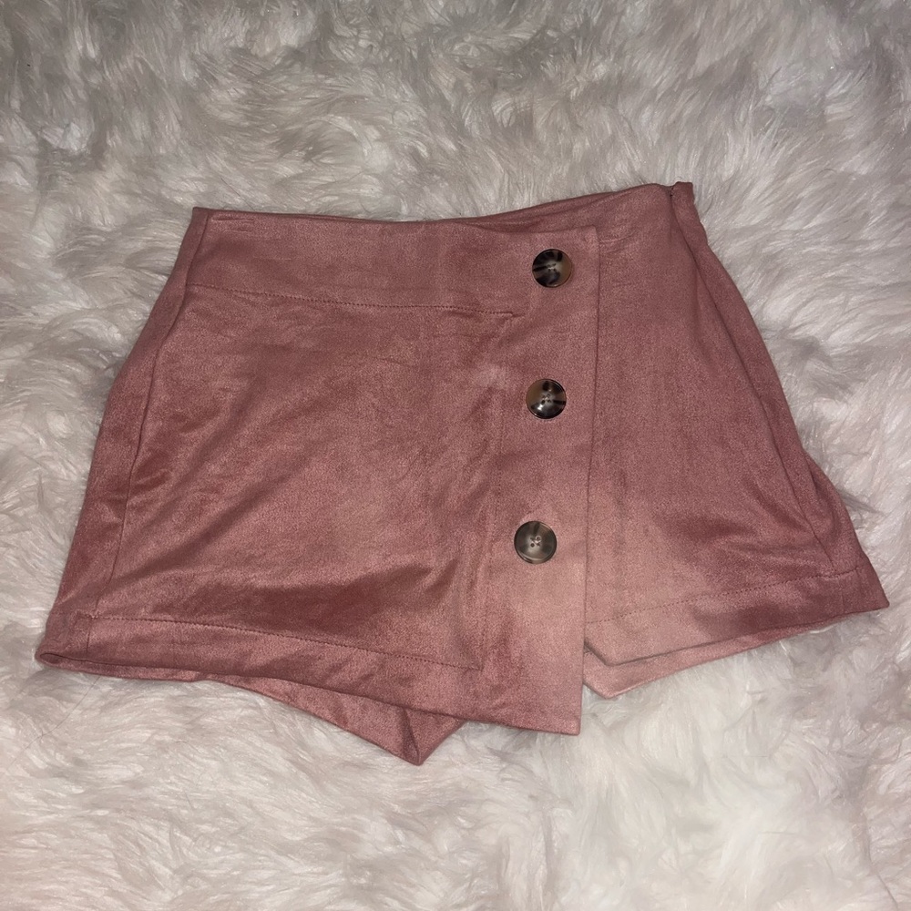 L.A. Hearts Pink Suede Skort - XSmall